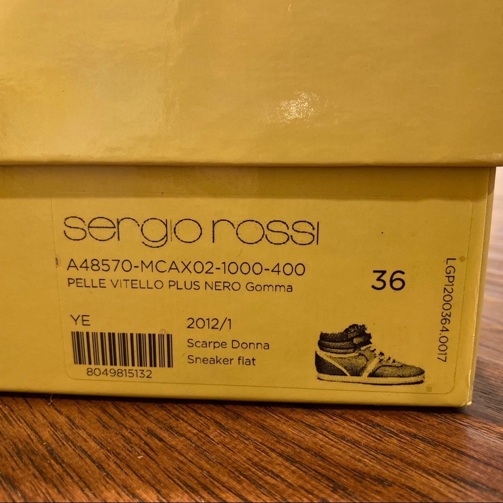 SERGIO ROSSI High Top Sneakers. - Picture 8 of 8